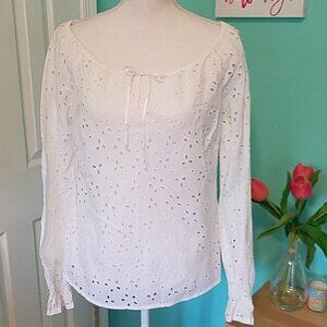 Banana Republic Eyelet Top